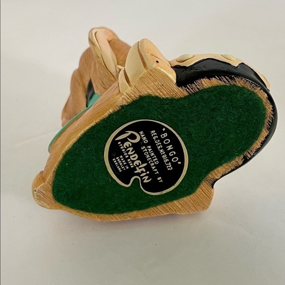 𝅺pendelfin Rabbit Figurine Bongo Turquoise Jacket Black Drum - Picture 5 of 6